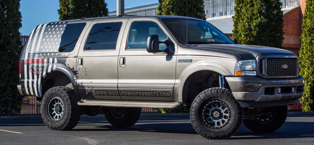 ford excursion long travel suspension