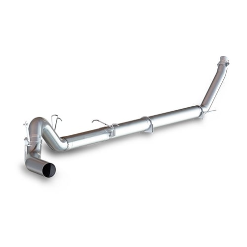 mbrp s61120plm 5 turbo back aluminized exhaust system without muffler 94 02 5 9l dodge cummins