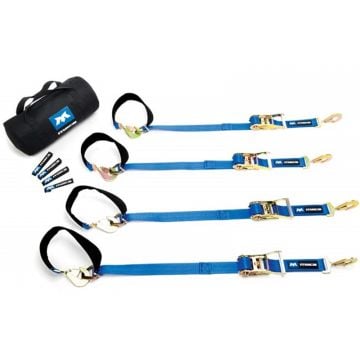 2 x 6' Super Pack Tie-Down Strap Kit with Integrated Axle Straps